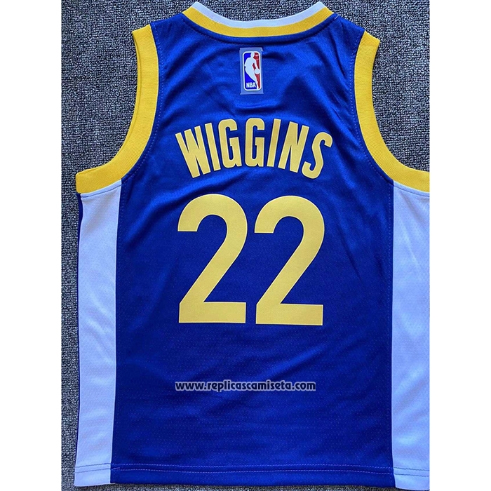 Camiseta Nino Golden State Warriors Andrew Wiggins #22 Icon Azul